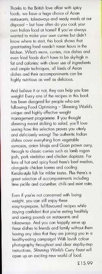 "Slimming World's" Curry Feast: 120 Mouth-watering Indian Recipes to Make at Home (Hardback)