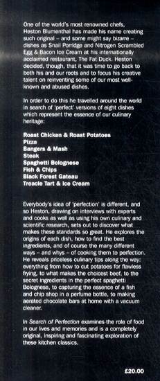 In Search of Perfection (Hardback)